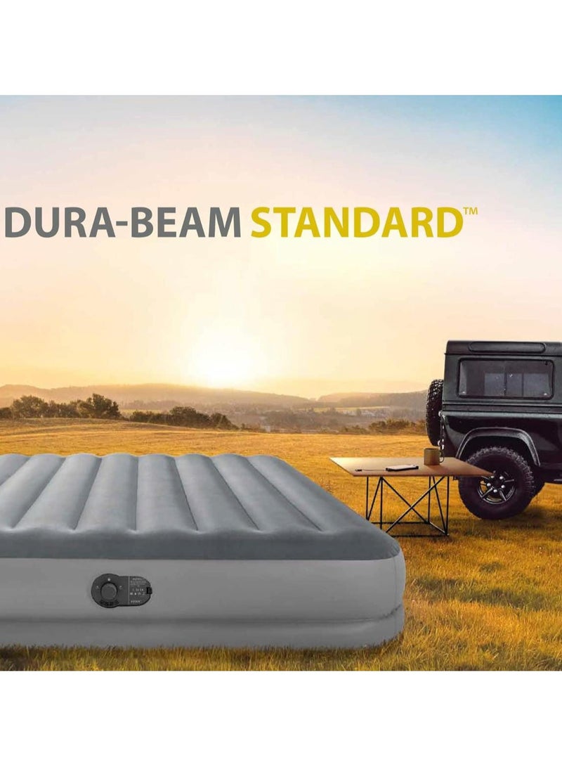 Dura Beam Prestige Airbed With Fastfill USB Pump, Twin Size, PVC Dark Grey, 191 x 99 x 30 cm