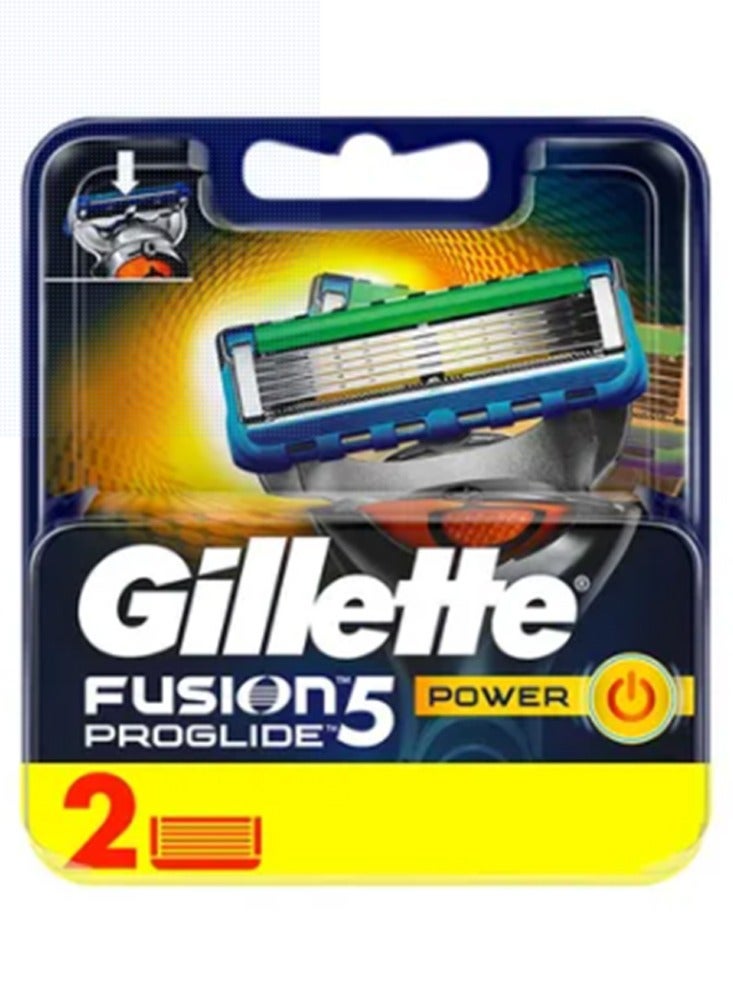 Fusion 5 Proglide Power Razor Blades 2 Count