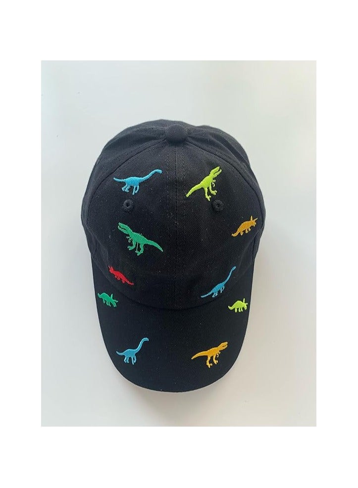 The Girl Cap durable cotton Kids Cap | Stylish Kids Caps are Perfect for Beach, Travelling and Outdoor activities | Comfortable and Easy to match with Different Clothing Styles | Dinosaur