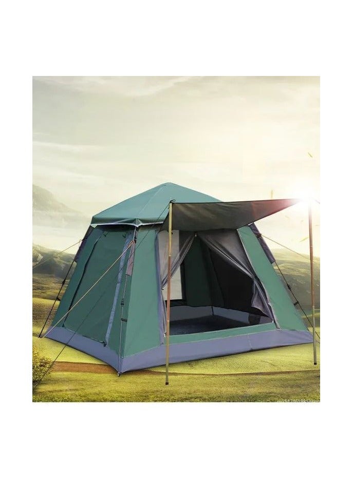 Automatic Camping Tent For 4-5 Persons Large Space 3 Season Outdoor Waterproof Family Travel Tent