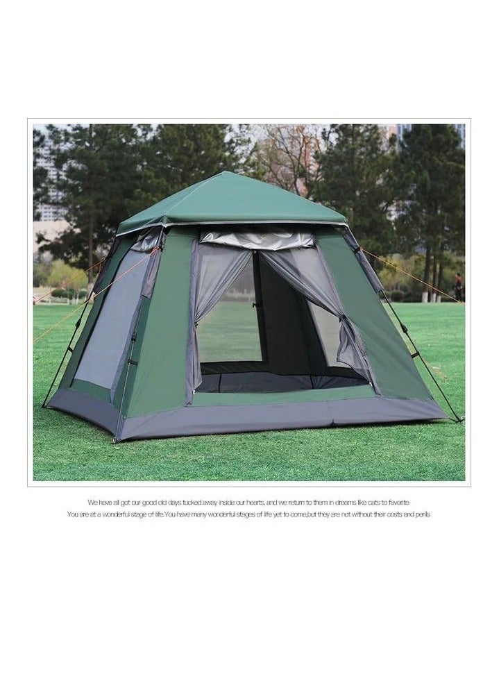 Automatic Camping Tent For 4-5 Persons Large Space 3 Season Outdoor Waterproof Family Travel Tent