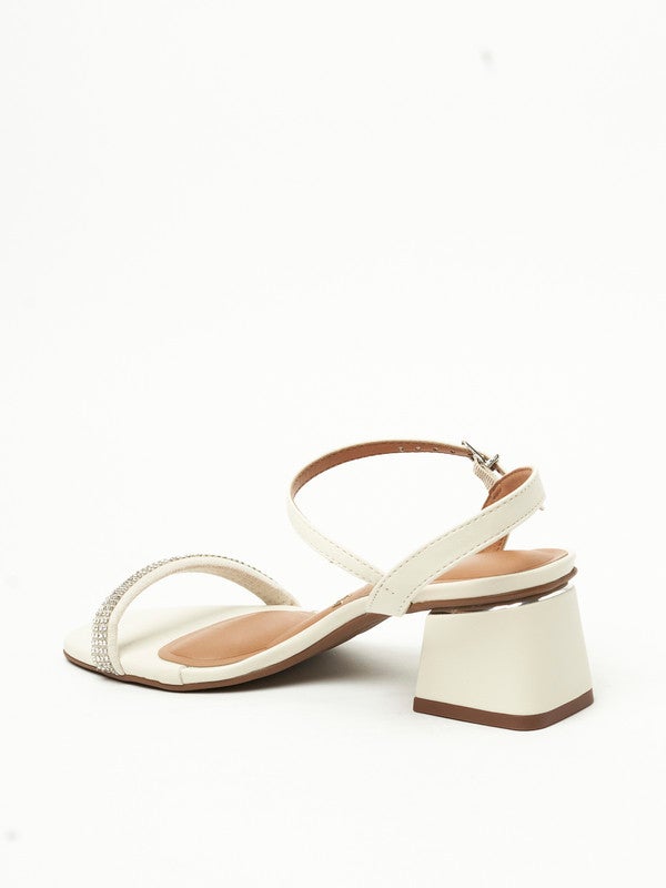 Kinsley Ankle Strap Mid Heel Sandals