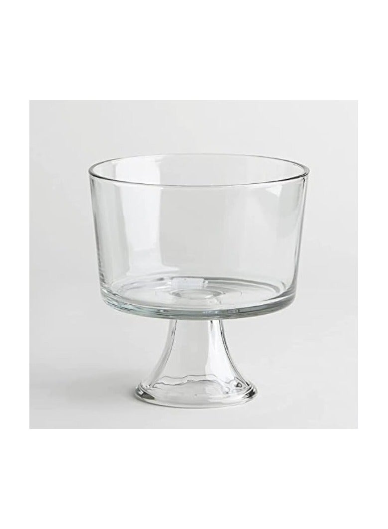 Footed Trifle Dish, Clear, 8.75