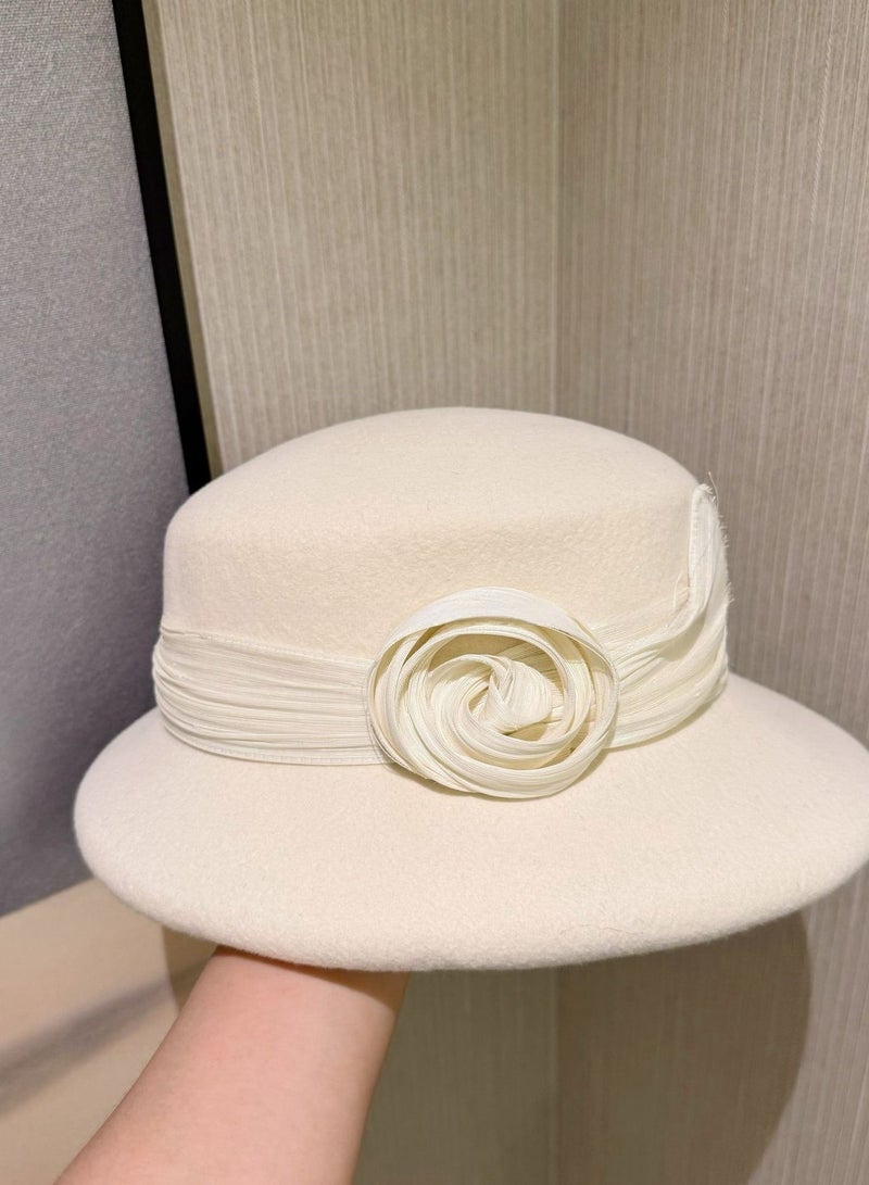 Women's Silk Wool Felt Top Hat