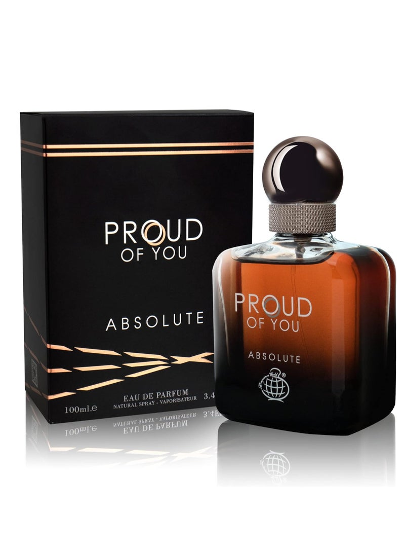 Fragrance World - Proud Of You Absolute - Eau de Parfum - Perfume For Men, 100ml