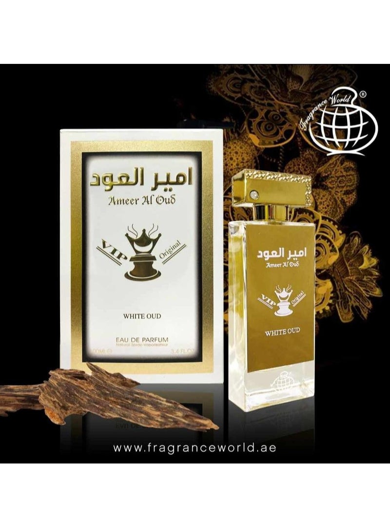 Ameer Al Oud White Oud - Eau de Parfum - By Fragrance World - Perfume For Unisex, 80ml