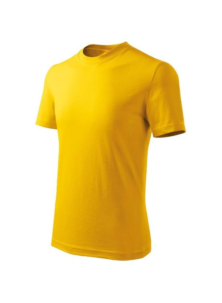 10 pcs Adult Round Neck Combed Men's T Shirt 190 GSM Pure Cotton Basic Colors