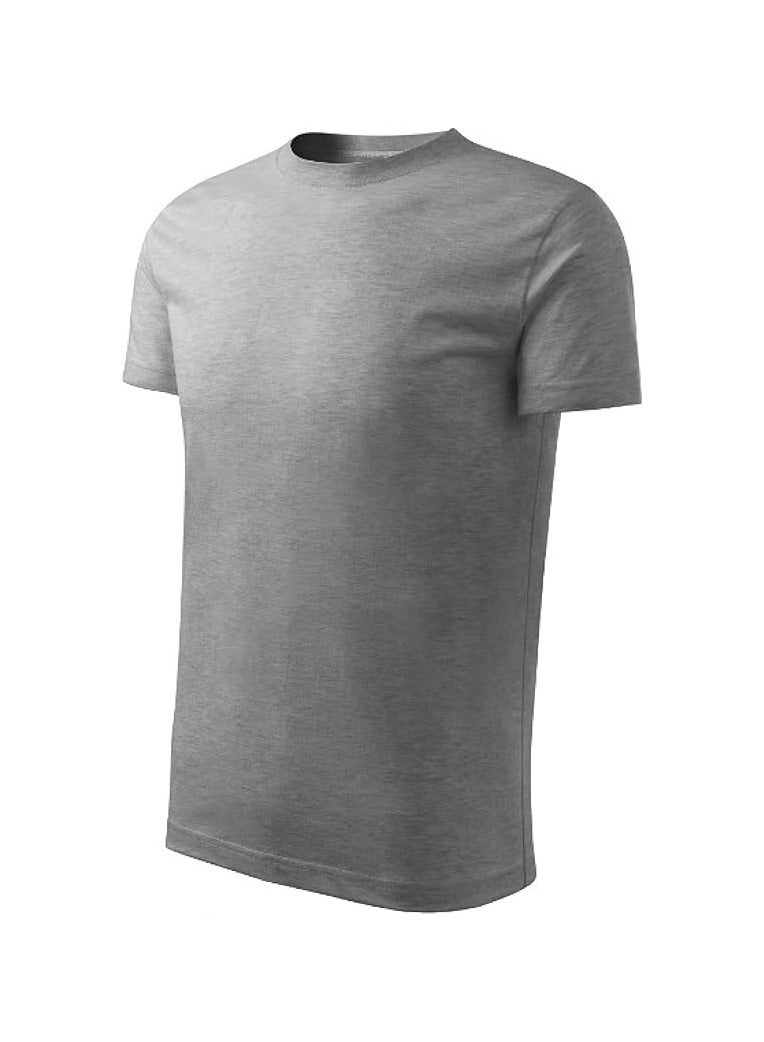 10 pcs Adult Round Neck Combed Men's T Shirt 190 GSM Pure Cotton Basic Colors