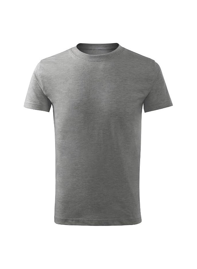 10 pcs Adult Round Neck Combed Men's T Shirt 190 GSM Pure Cotton Basic Colors