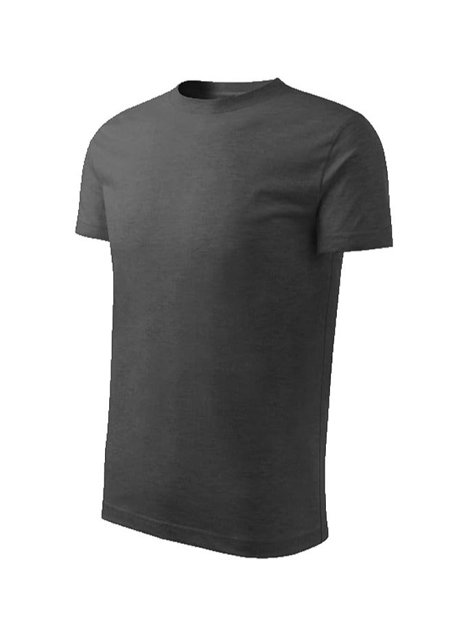 10 pcs Adult Round Neck Combed Men's T Shirt 190 GSM Pure Cotton Basic Colors