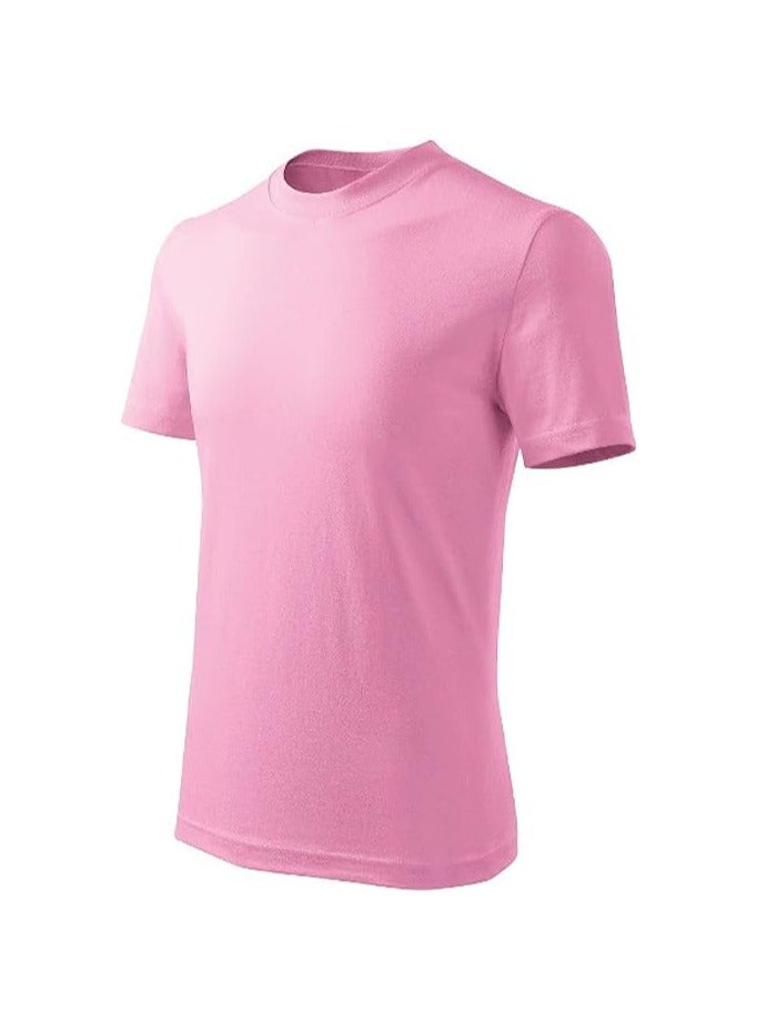 10 pcs Adult Round Neck Combed Men's T Shirt 190 GSM Pure Cotton Basic Colors