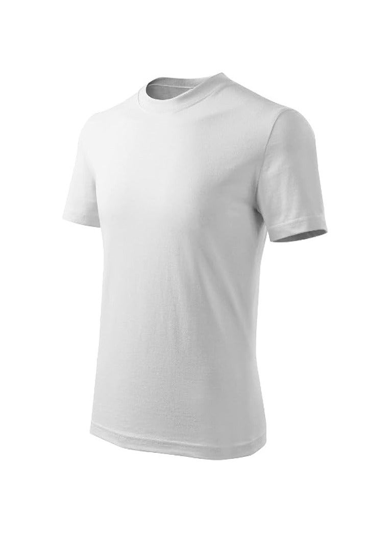 10 pcs Adult Round Neck Combed Men's T Shirt 190 GSM Pure Cotton Basic Colors