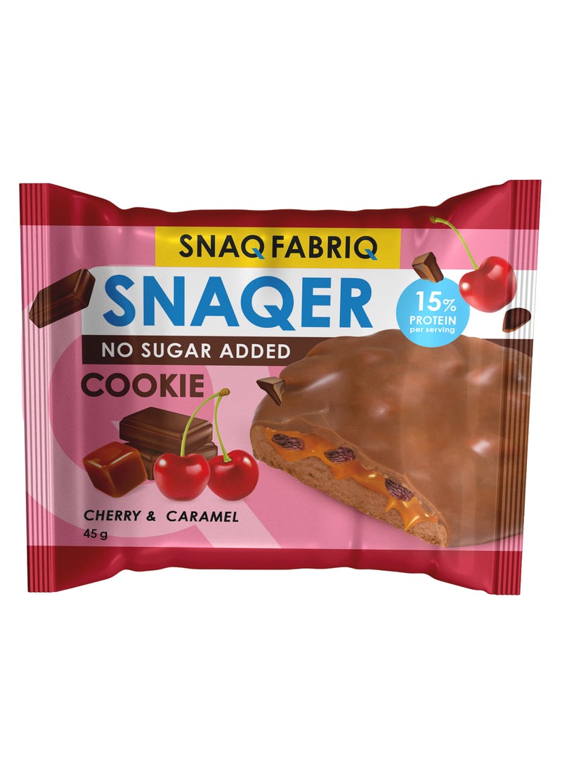 Snaq Snaqer Cookie No Added sugar Cherry & caramel 10x45g