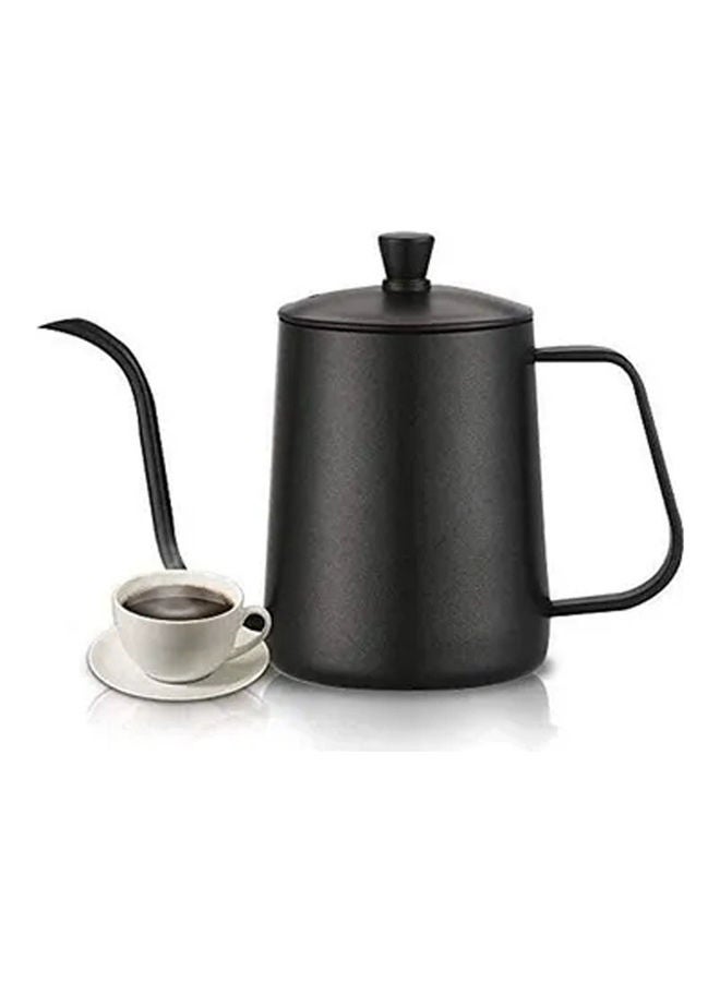 Stainless Steel Goose Neck Coffee Pot Black 500ml