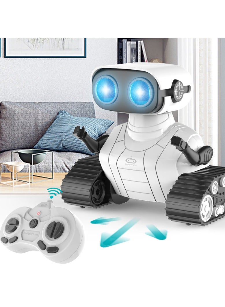 Intelligent cute with LED eyes robot language and music remote control toy robot for kids to play with fun