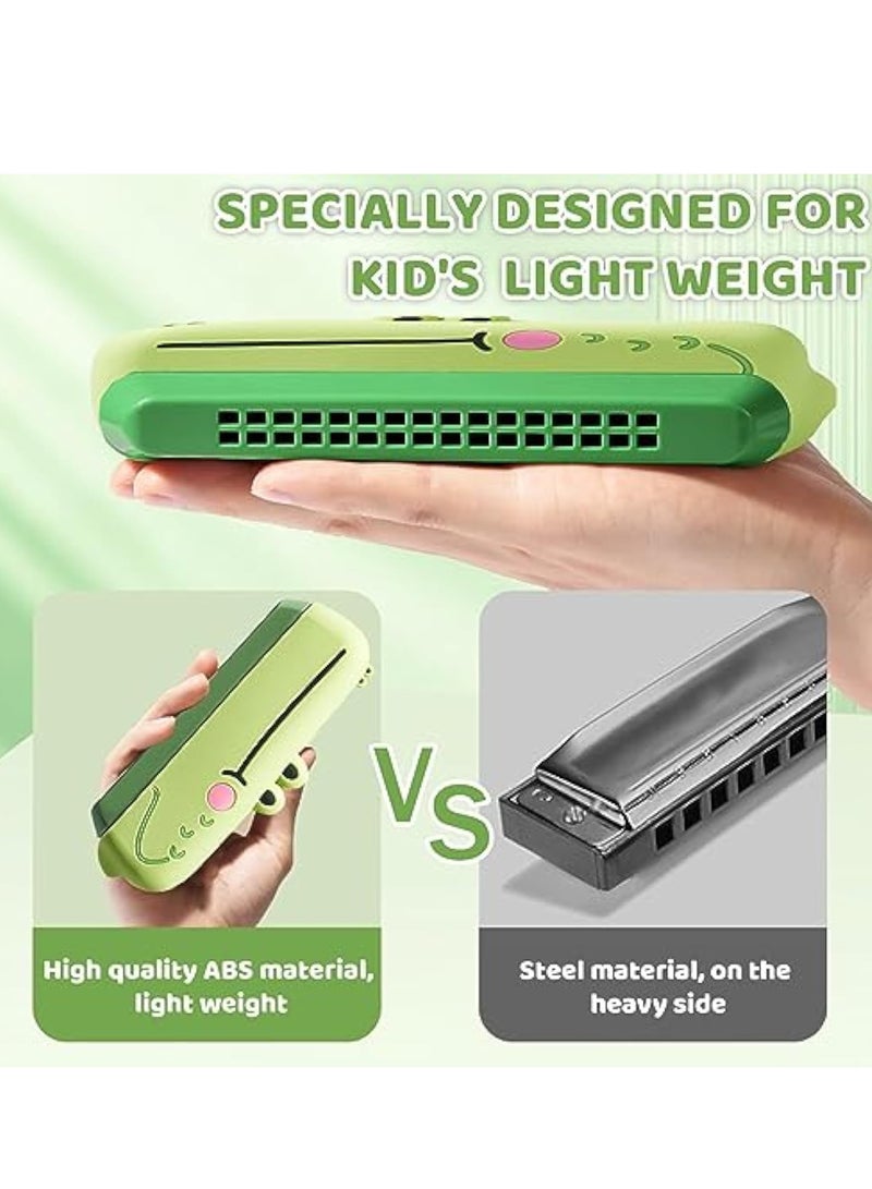 Harmonica for Kids, Key of 16-Hole Diatonic Harmonica with Protective Cover - Perfect Musical Instrument Toy for Boys and Girls Beginners, Ideal Birthday Gift and Party Fun