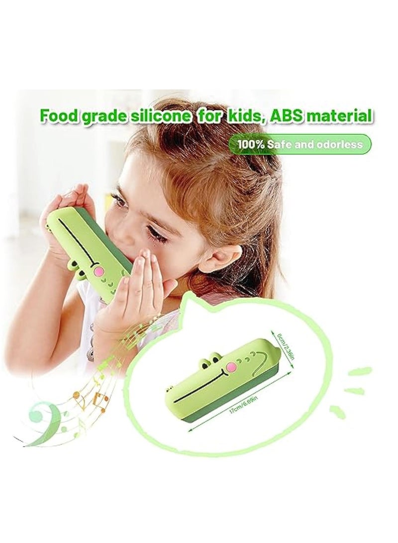 Harmonica for Kids, Key of 16-Hole Diatonic Harmonica with Protective Cover - Perfect Musical Instrument Toy for Boys and Girls Beginners, Ideal Birthday Gift and Party Fun