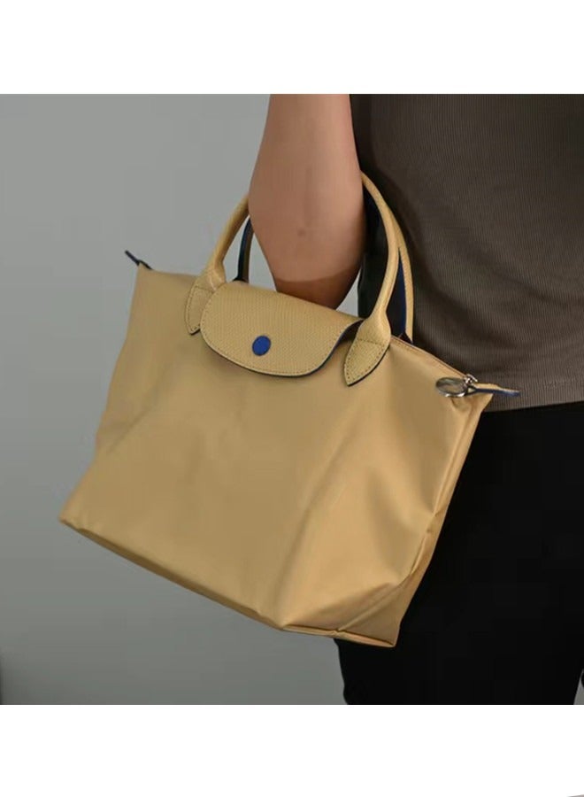 Women's classic fashion Multi functional Medium travel bag dumpling bag handbag shopping bag long handle shoulder bag khaki