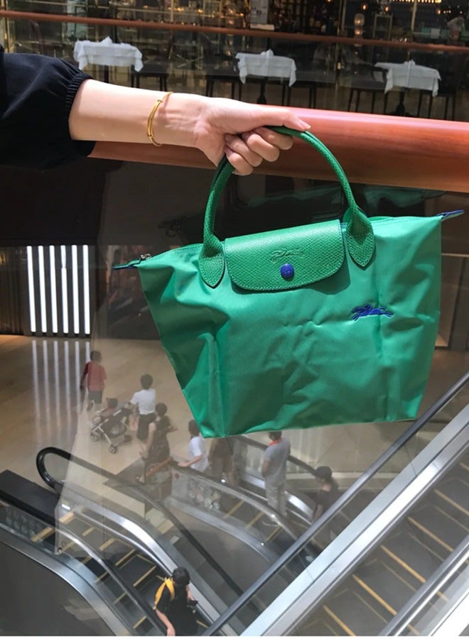 Women's classic fashion Multi functional medium travel bag dumpling bag handbag shopping bag long handle shoulder bag green