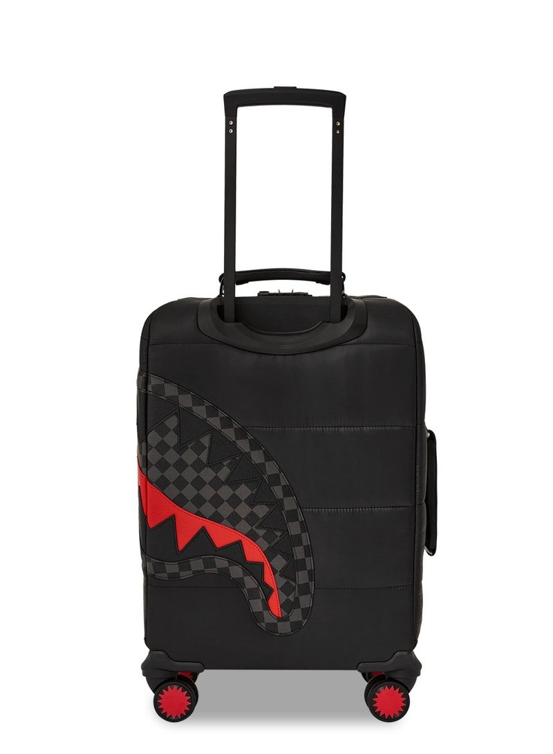 BLACK PUFFER  CARRYON LUGGAGE