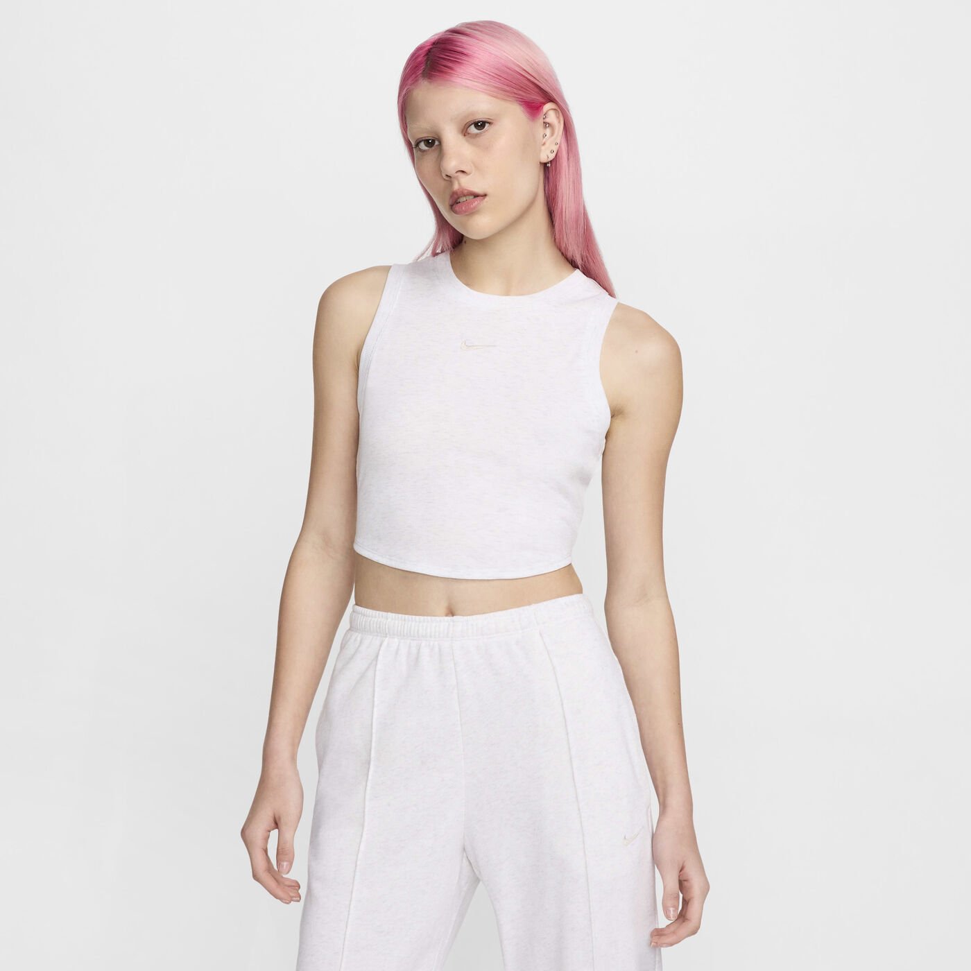Women's Sportswear Chill Tight Cropped Mini-Rib Tank Top