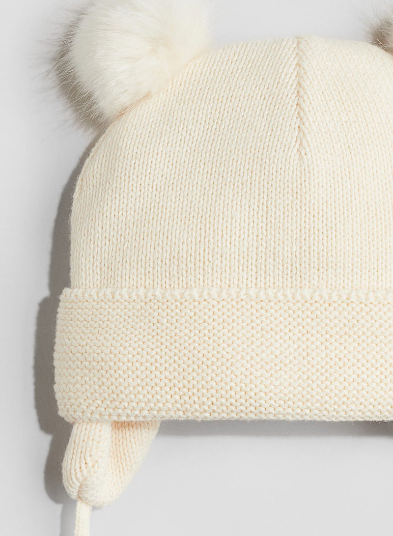 Fleece-Lined Beanie With Earflaps