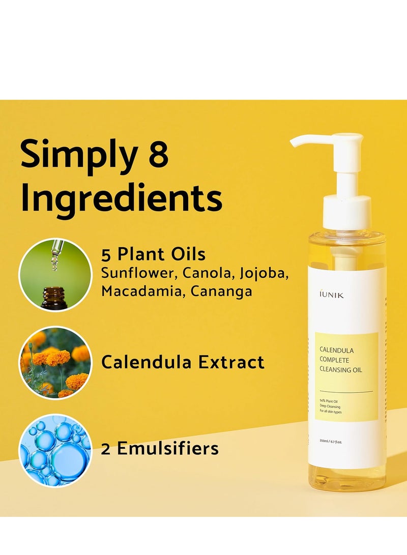 Iunik Calendula Complete Cleansing Oil, 200ml