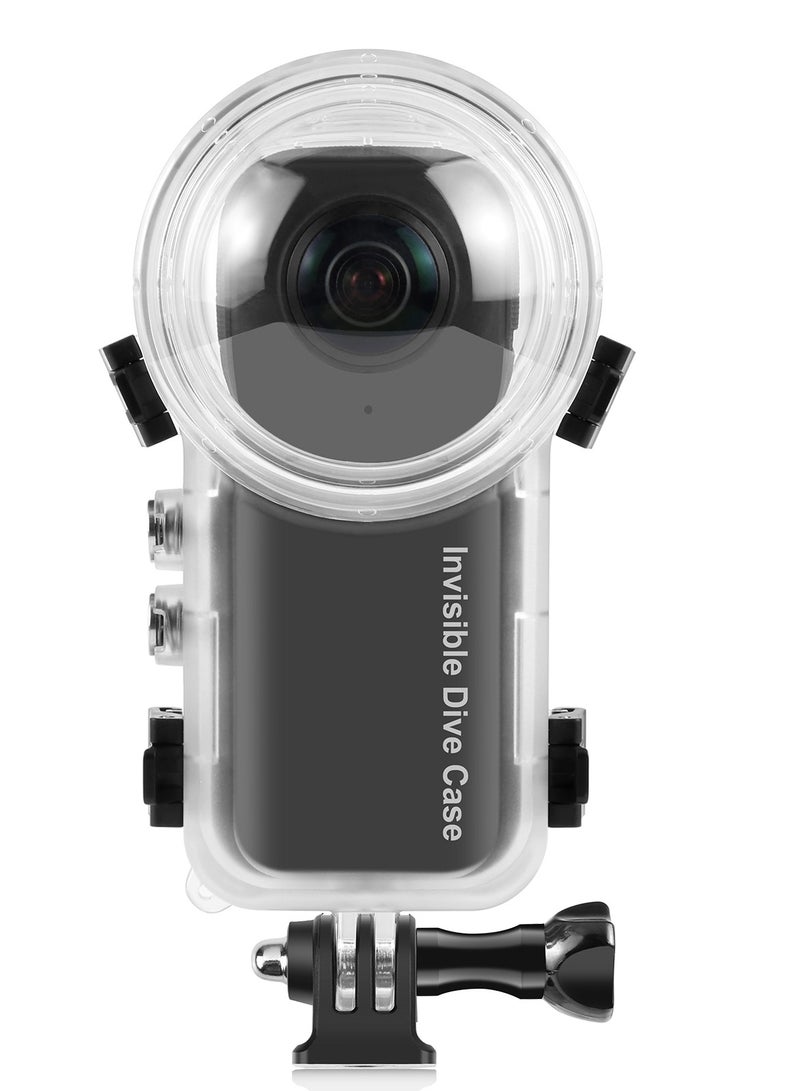 For Insta360 X3 Invisible Dive Case 50m Waterproof Sealed Case (Transparent)