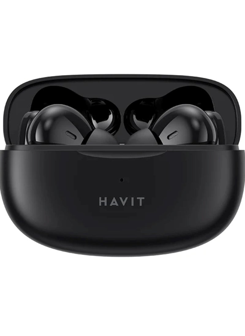 True Wireless Earbuds, In-Ear Bluetooth 5.3 Earphones, 20 Hours Playback with Charging Case, 13mm Driver for Superior Sound, Dual Microphone for Clear Calls, Smart Touch Control with ENC Noise Cancellation, Game Mode for Lag-Free Gaming, Compatible with iOS & Android Mobile Devices, Perfect for Calls and Music (Black)