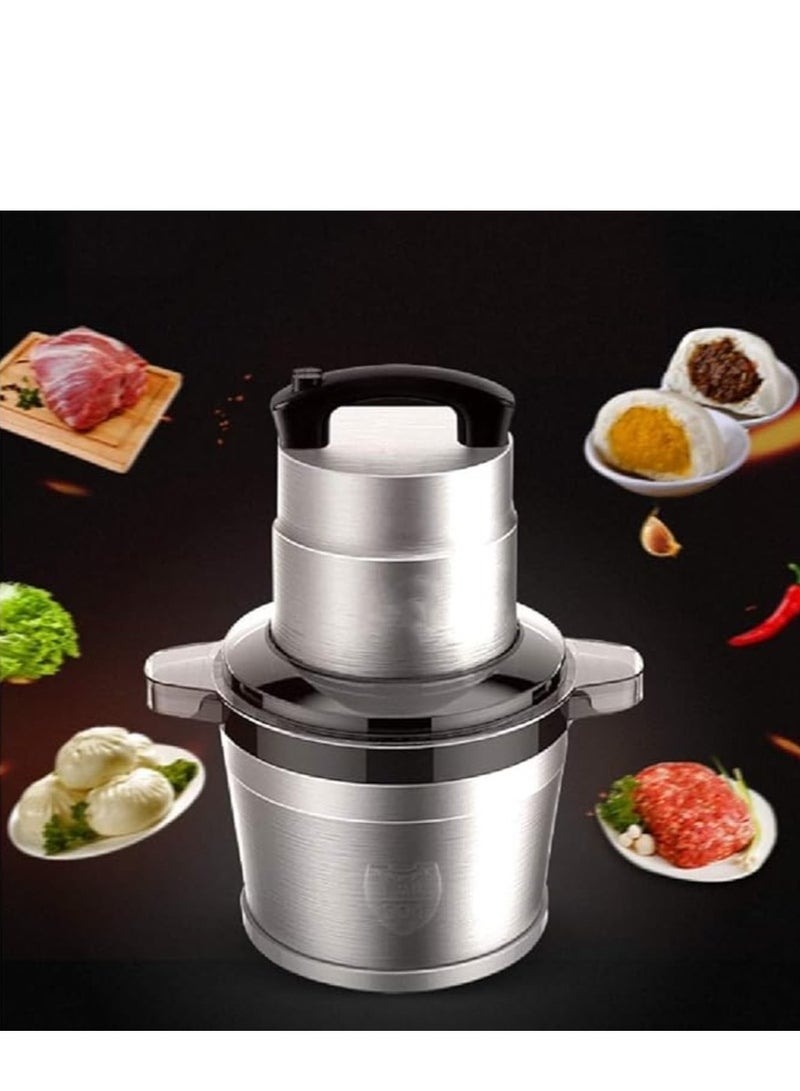 Electric 6L Meat Grinder - Heavy Duty Food Chopper with Stainless Steel Construction and Pure Copper Motor for Efficient and Durable Performance