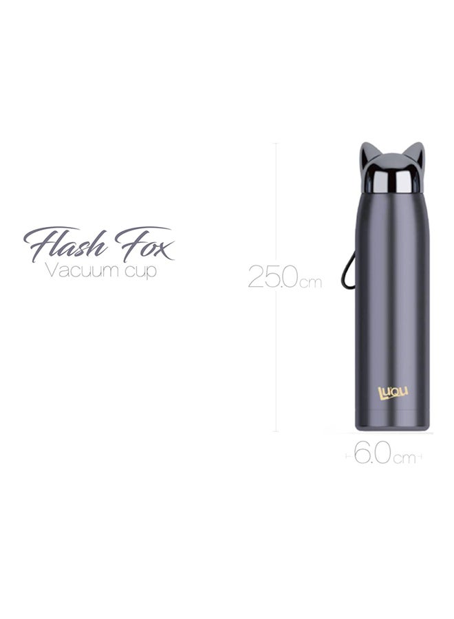 Cat Ears Stainless Steel Hot Vacuum Flask Black 320ml