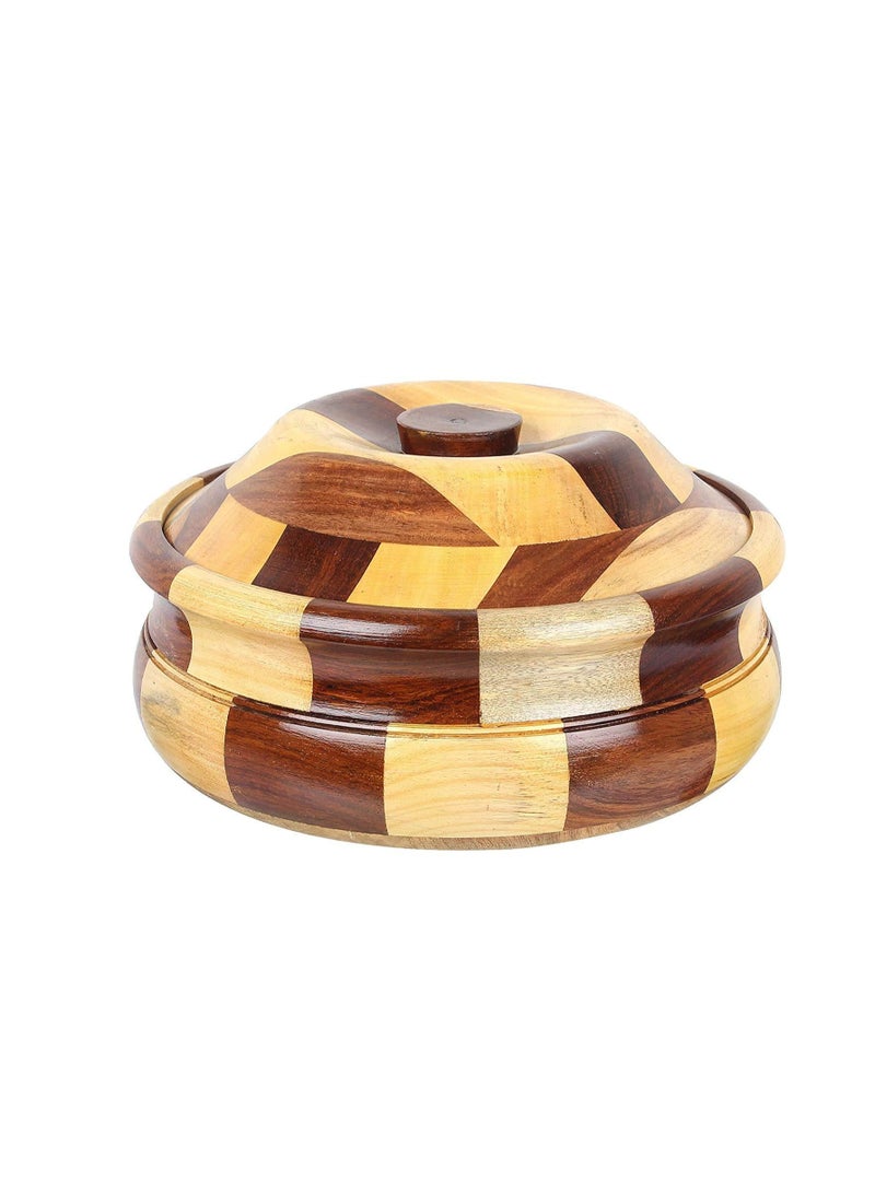 Wooden Hot and Cold Food Storage Casserole