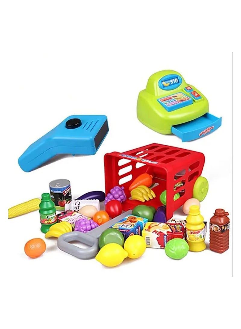 shopping cart pretend play game set is a fantastic way for kids to engage in imaginative play while learning about shopping and money management!