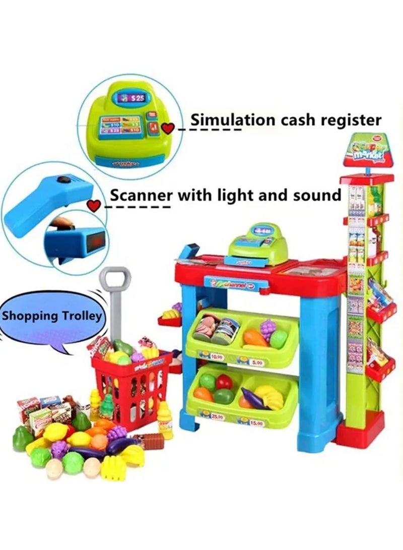 shopping cart pretend play game set is a fantastic way for kids to engage in imaginative play while learning about shopping and money management!