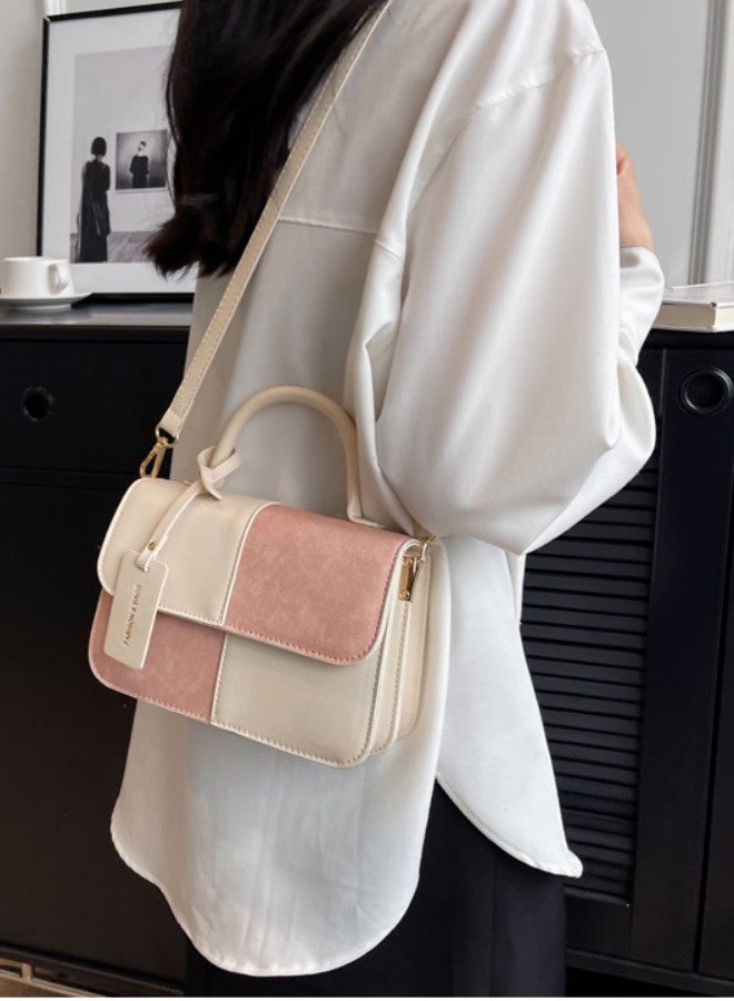 Women's Designer Contrasting Shoulder Bag, Ladies Fashionable and Trendy Tote Bag Handbag Clutch Bag Carrying Bag, High-end Texture Small Square Bag Crossbody Bag Sling Bag Side Bag