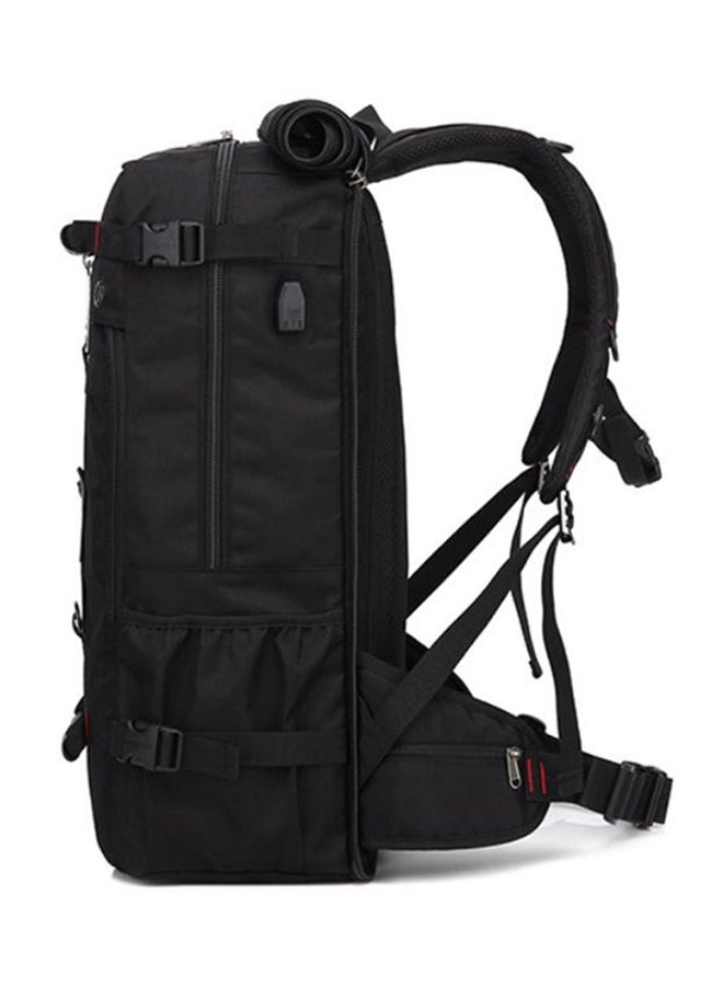 Multifunction Waterproof Travel  Backpack Black