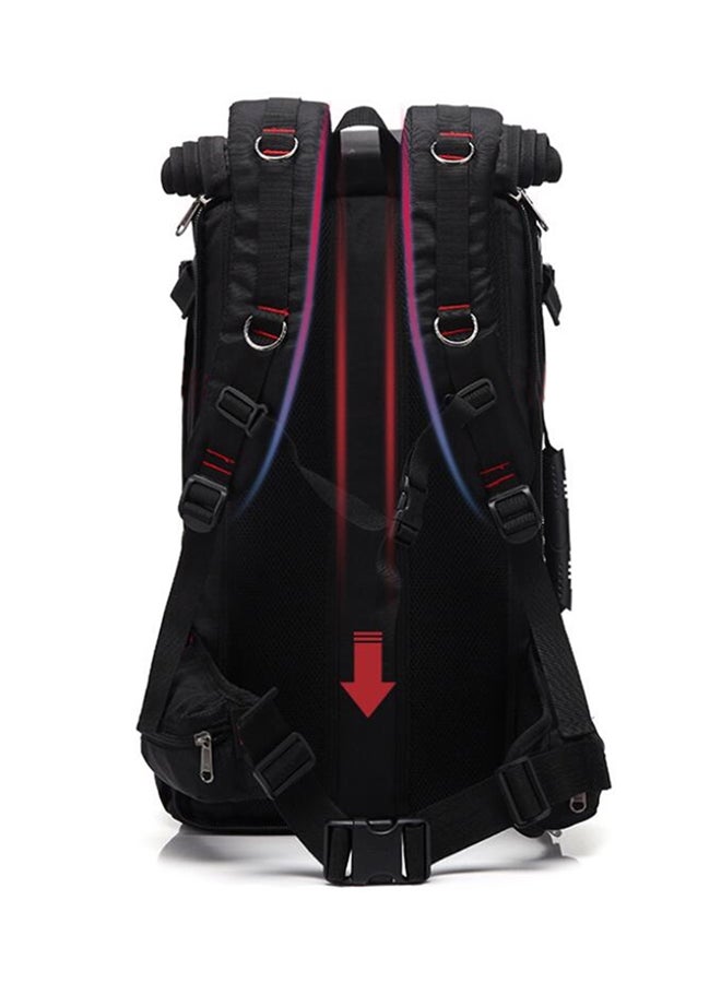 Multifunction Waterproof Travel  Backpack Black