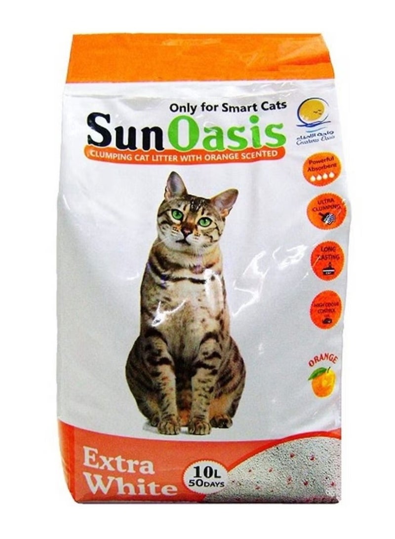 Sun Oasis Clumping Cat Litter Orange Scented 10 L