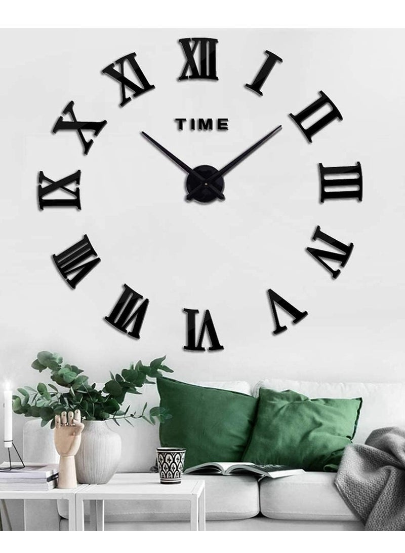 Roman Numeral DIY Acrylic Wall Clock 32 Inches