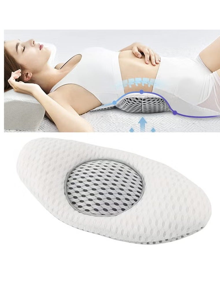 Lumbar Pillow for Sleeping,Adjustable Height 3D Lower Back Support Pillow Waist, for Lower Back Pain Relief and Sciatic Nerve Pain, Pregnancy Pillows Waist Support, for Side Sleepers