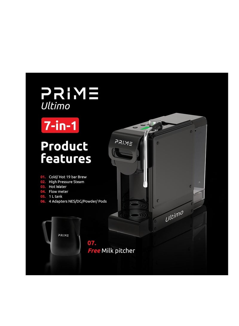 Prime Ultimo 7 in 1 Espresso Machine