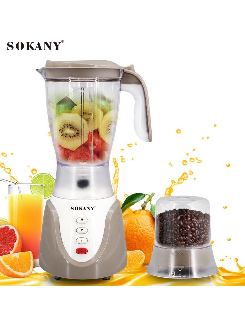 1.5L Adjustable Electric Blender with Grain Grinder Multifunctional Grain Grinder SK-158 White