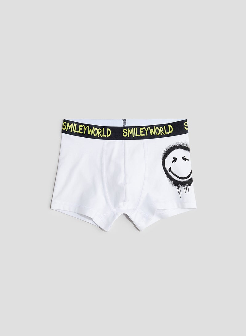 Kids 5 Pack Printed Boxer Shorts