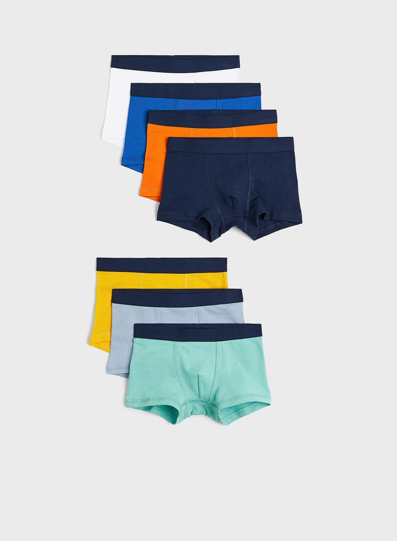 Kids 7 Pack Boxer Shorts