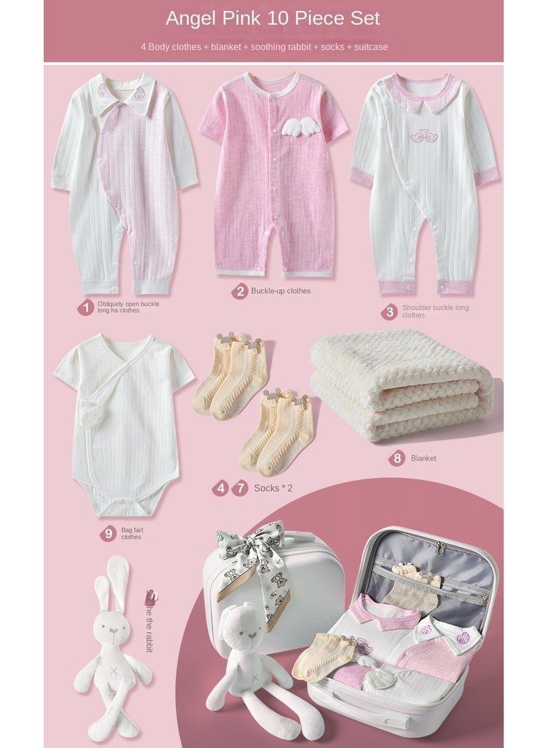 Newborn Baby Gifts Set Newborn Layette Gifts Set Baby Girl Gifts Premium Cotton Baby Clothes Accessories Set