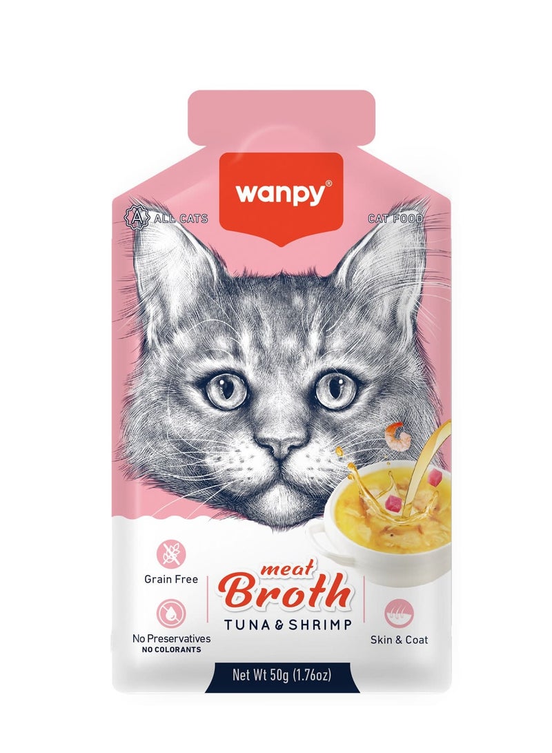 Wanpy Meat Broth Tuna & Shrimp for Cats (50gm)