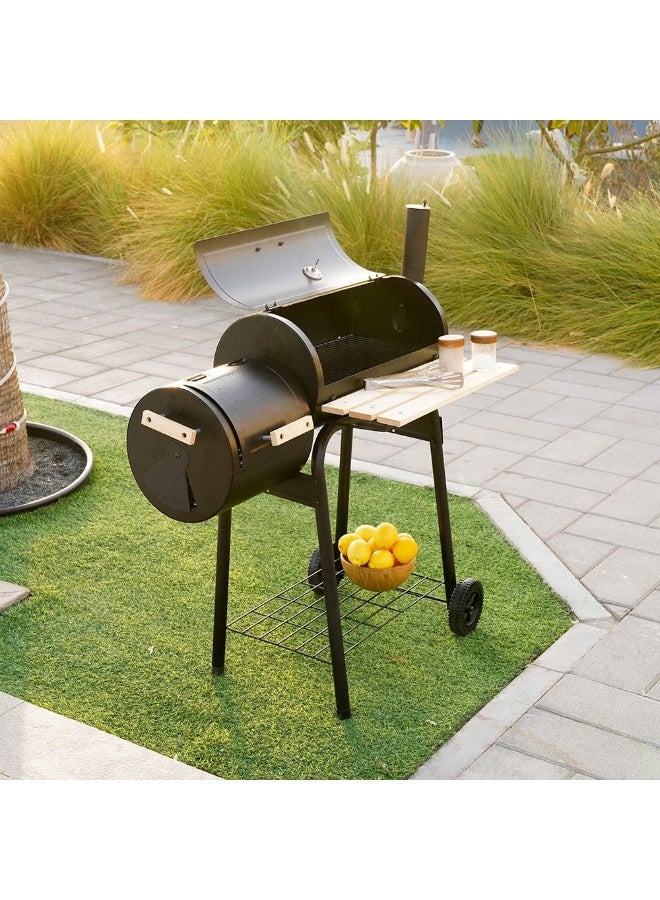 Inferno Elite Series BBQ Grill Inf11 | Portable Steel And Wood BBQ Grill for Home Garden Backyard Tailgate Party Camping Picnic Cooking