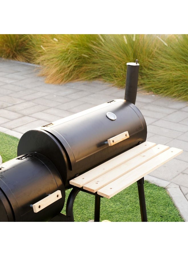 Inferno Elite Series BBQ Grill Inf11 | Portable Steel And Wood BBQ Grill for Home Garden Backyard Tailgate Party Camping Picnic Cooking