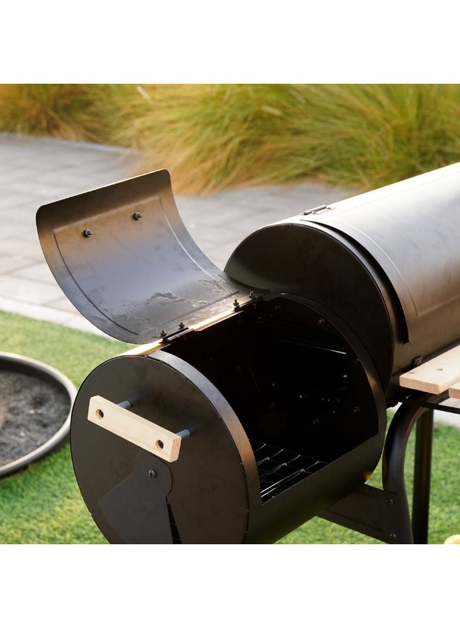 Inferno Elite Series BBQ Grill Inf11 | Portable Steel And Wood BBQ Grill for Home Garden Backyard Tailgate Party Camping Picnic Cooking