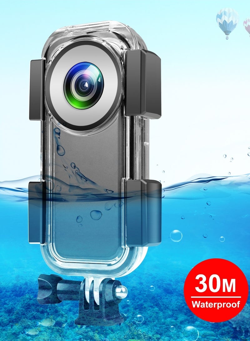 30m Underwater Waterproof Housing Case for Insta360 ONE X2(Transparent)